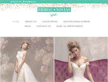 Tablet Screenshot of bridalnoviasboutique.com